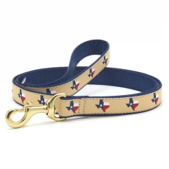 Up Country Organics Up Country TEXNLFLN 6 ft. Narrow Texas on Navy Lead for Pet