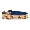Up Country Organics Up Country TEXNCQ4W Texas on Navy Pet Collar - Large