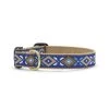 Up Country Organics Up Country AZTCQ2N Aztec Blue Pet Collar - Small Narrow