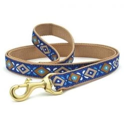 Up Country Organics Up Country AZTLFLW 6 ft. Wide Aztec Blue Lead for Pet