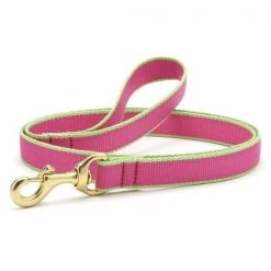 Up Country Organics Up Country TRLBPBB20 20 ft. Bright Pink & Lime Bamboo Training Lead for Pet