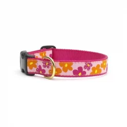 Up Country Organics Up Country FLOCQ1N Flower Power Pet Collar - Extra Small Narrow