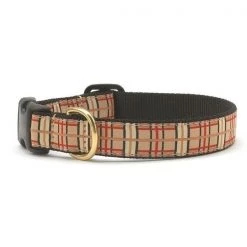 Up Country Organics Up Country UPCCQ3W Plaid Pet Collar - Medium Wide