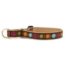 Up Country Organics Up Country BEFMG3W Bella Floral Martingale Pet Collar - Medium
