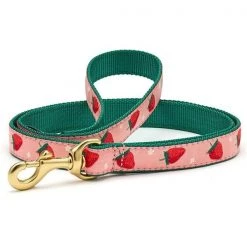 Up Country Organics Up Country STRLFLN 6 ft. Narrow Strawberry Fields Dog Lead