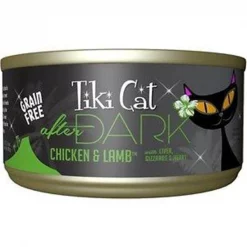 Tiki 759136 5.5 oz Tiki Cat After Dark Chicken & Lamb Canned Cat Food - Case of 8