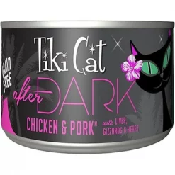 Tiki Cat 759138 5.5 oz After Dark Chicken & Pork Canned Cat Food - Case of 8