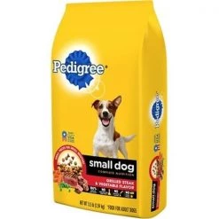 Mars Pet Care Mars Petcare 798064 3.5 lbs Pedigree Small Dog Complete Nutrition Grilled Steak & Vegetable Flavor Small Breed Dry Dog Food; Case of 5