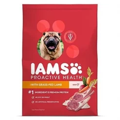 Iams 109086 15 lbs ProActive Health Dry Dog Food for All Dogs; Lamb & Rice