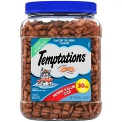 Whiskas 798661 30 oz Temptations Classic Treats for Cats Savory; Salmon Flavor