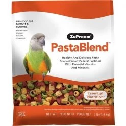 Zupreem 230008 3 lbs Pasta Blend Parrot & Conure Food - Medium