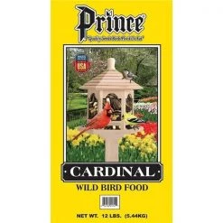 Prince Wild Bird Seed 001701 12 lbs Cardinal Wild Bird Feed Yellow Bag; Yellow