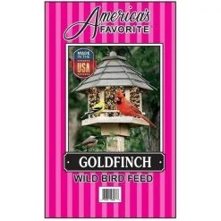 Americas Favorite 280053 10 lbs Goldfinch Wild Bird Feed Pink Stripe Bag; Pink Stripe