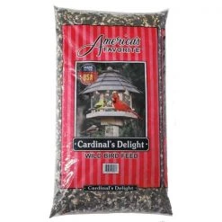 Americas Favorite 280086 8 lbs Cardinal Delight Wild Bird Feed Red Stripe Bag; Red Stripe