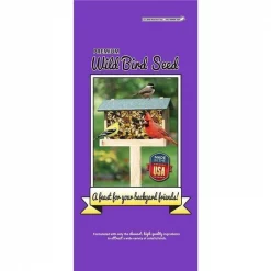 Prince Wild Bird Seed 051013 40 lbs Wildlife Formula Wild Bird Feed Purple Bag; Purple