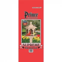 Prince Wild Bird Seed 0016860 40 lbs Supreme Wild Bird Feed Red Bag; Red
