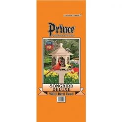 Prince Wild Bird Seed 0650230 40 lbs Songbird Deluxe No Corn Wild Bird Feed Orange Bag; Orange