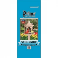 Prince Wild Bird Seed 0650200 20 lbs Songbird with Corn Wild Bird Feed Turquoise Bag; Turquoise