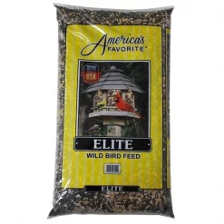 Americas Favorite 2800210 20 lbs Elite Wild Bird Feed Yellow Stripe Bag