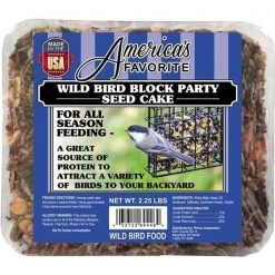 Americas Favorite 064406 2.25 lbs Bird Block Party Large Seed Cake - 480 Per Pallet