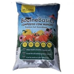 HSU Growing Supplies 502386 1 cu ft. Bovine Basics Premium Composted Cow Manure Organic Soil
