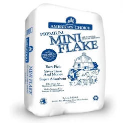 American Wood Fibers 003998 2 cu. ft. Premium Mini Flake - Formerly Pick N Flick; Natural