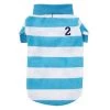 Casual Canine ZM8260 12 19 Blue Stripe Polo Dog Shirt - Small