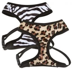 Casual Canine ZA5181 16 12 Plush Print Harness Zebra - Medium