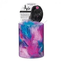 Petedge Aria Sparkle Feather Bows Canister; 100 Piece