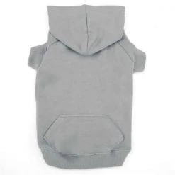 Petedge Casual Canine Basic Hoodie; Silver - Small