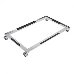 Petedge Pro Select Stainless Steel Small Modular Kennel Base with Wheel