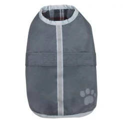 Petedge Zack & Zoey Polyester Nor Easter Dog Blanket Coat - Large; Silver