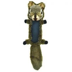 FurRealz ZD2110 18 18 in. Flattie Ballistic Belly Squirrel Dog Toy