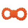 Infinita Infinity ZD2058 69 TPR Tug Rope Dog Toy Figure 8; Orange