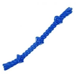 Infinita Infinity ZD2056 19 TPR 3 Knot Rope Dog Toy; Blue
