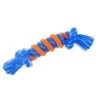 Infinita Infinity ZD2068 12 19 TPR & Rope Bone Toy; Blue - Small