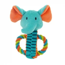 Chomper ZD1926 01 Twist Rope Tug Elephant Toy for Dog