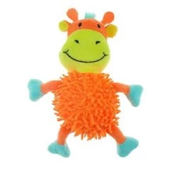 Chomper ZD1912 02 Noodle Ball Body with Squeaker Giraffe Pet Toy