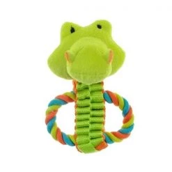 Chomper ZD1926 02 Twist Rope Tug Gator Toy for Dog