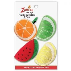 Zanies ZA1185 04 Fruity Sweeties Cat Toy - 4 Piece