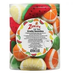 Zanies ZA1185 28 Canist Fruity Sweeties Cat Toy - 28 Piece