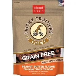 Pet Food Experts PetFoodExperts 25016401 12 oz Cloudstar Grain Free Tricky Trainers Chewy Peanut Butter