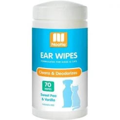 Nootie 64102205 Sweet Pea & Vanilla Dog & Cat Ear Wipes - 70 count