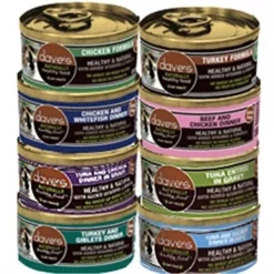 Daves Pet Food 33011244 Turkey & Giblets Can Cat Food; 3 oz - Pack of 24