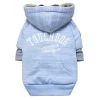 Touchdog HD4BLXS Hampton Beach Designer Sand Blasted Cotton Dog Hoodie Sweater; Blue - Extra Small