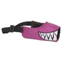 Pet Life MZ1PRSM Fumigation Adjustable Designer Dog Muzzle; Purple - Small