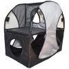 Pet Life PTT7GYBK Kitty Play Pet Cat House; Grey & Black - One Size