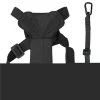 Pet Life HA9BKMD Road to Safety Pet Dog Car Harness with Detachable Swivel Hook; Black - Medium