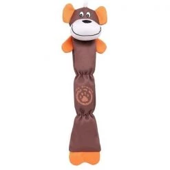 Pet Life DT36BR Dura Chew Plush Chew Dog Toy; Brown - One Size