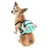 Pet Life BP5BLSM Dumbone Dual-Pocketed Compartmental Animated Dog Harness Backpack; Blue - Small